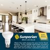 Sunperian BR20 LED Flood Light Bulbs 6W (50W Equivalent) 550LM Dimmable E26 Base 4-Pack SP34002-4PK